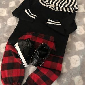 LIKE NEW: Baby Boy Plaid Outfit